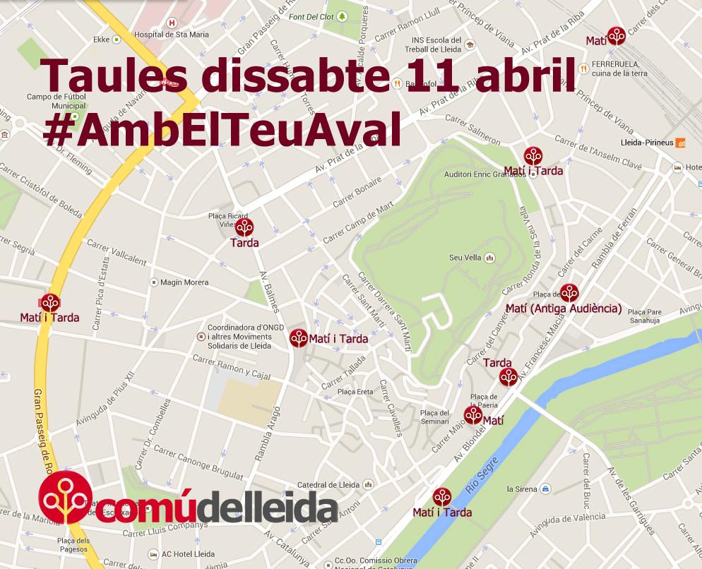 Mapa Lleida 11 abril