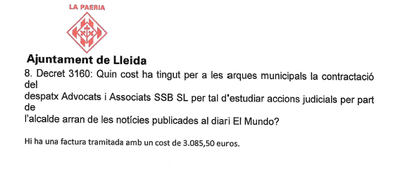Resposta 3000 euros advocat